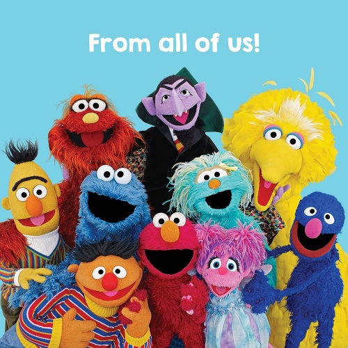 Sesame Street From all of us Greeting Card